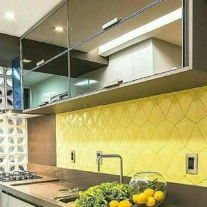 Armário com espelho para cozinha